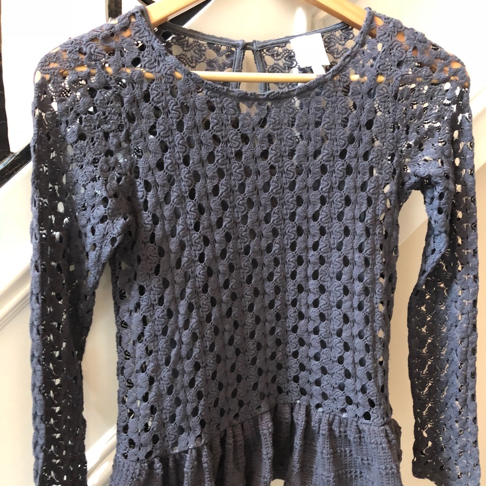 Grey girls top with base layer